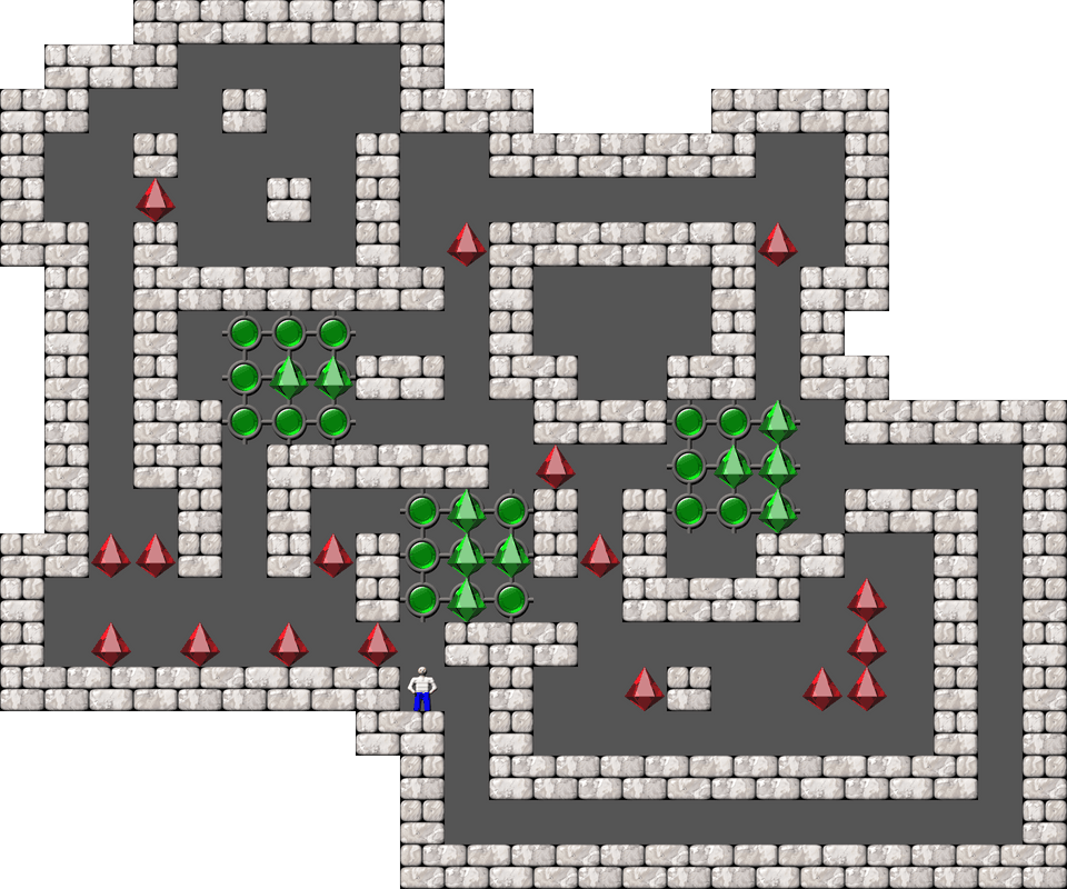 Sokoban Monry and Panda Arranged level 30